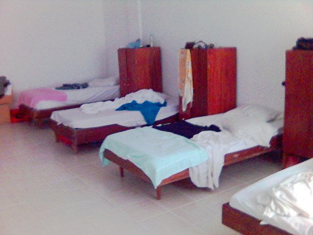 typical resort workers accomodation  would look like this. 